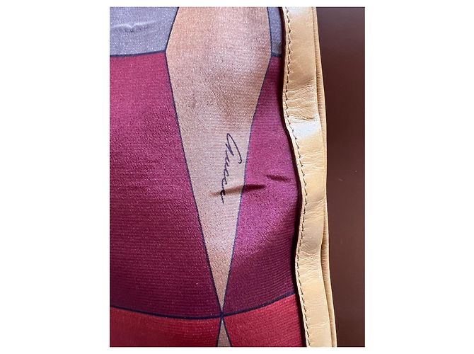 Borsa a mano Gucci Jackie stampa geometrica Marrone Rosso - vista 9