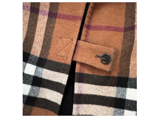 Capa reversible Burberry estampado Check Castaño Negro - vista 11