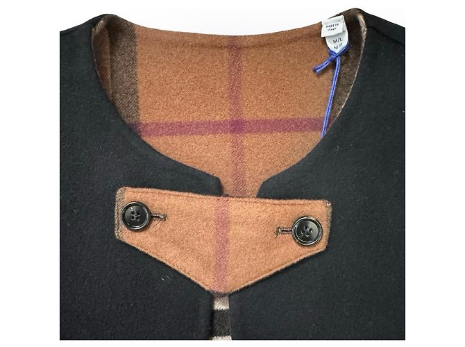Capa reversible Burberry estampado Check Castaño Negro - vista 12
