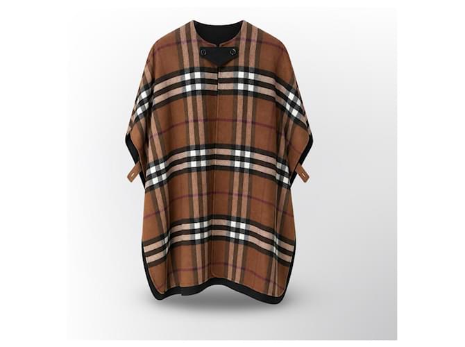 Capa reversible Burberry estampado Check Castaño Negro - vista 16