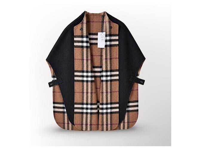 Capa reversible Burberry estampado Check Castaño Negro - vista 2