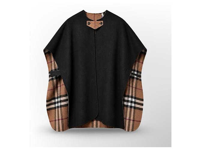 Capa reversible Burberry estampado Check Castaño Negro - vista 4