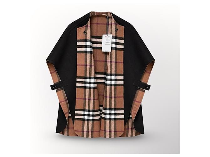 Capa reversible Burberry estampado Check Castaño Negro - vista 8