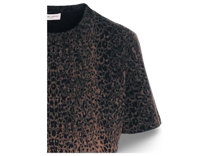 Camiseta Saint Laurent estampado leopardo degradado Castaño Estampado de leopardo - vista 11