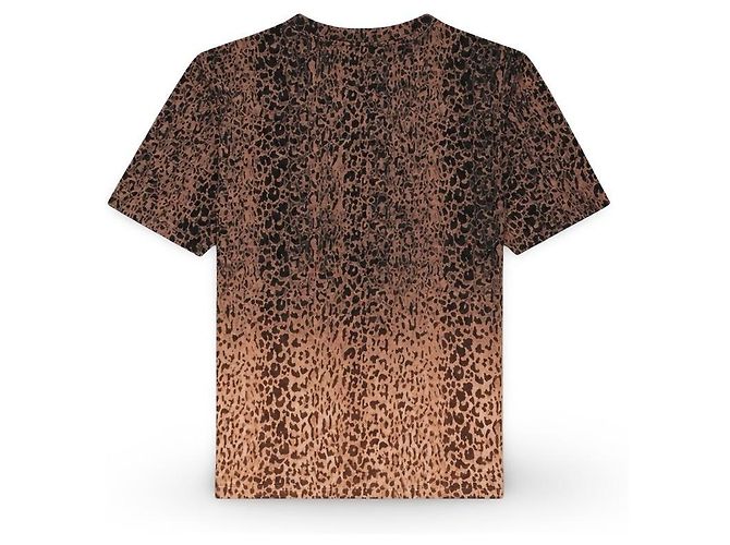 Camiseta Saint Laurent estampado leopardo degradado Castaño Estampado de leopardo - vista 6