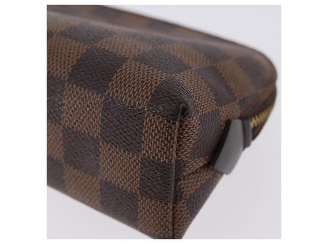 LOUIS VUITTON Damier Ebene Pochette Cosmetic PM Pochette N47516 LV Auth 192303 - vista 14