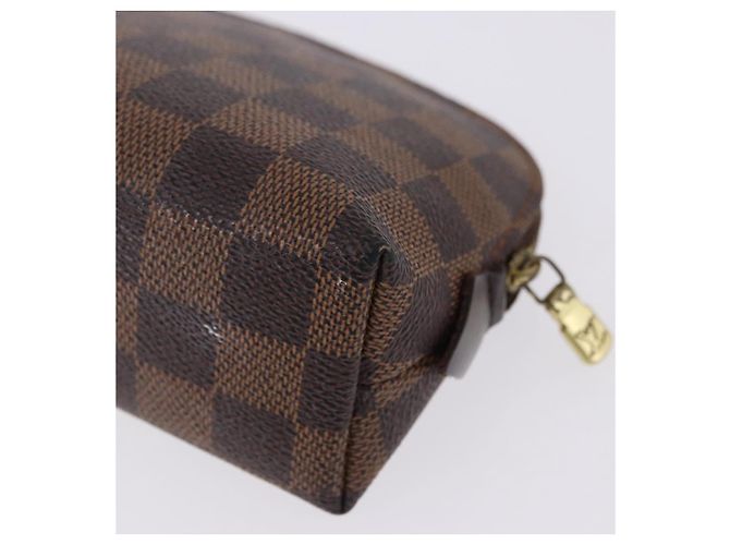 LOUIS VUITTON Damier Ebene Pochette Cosmetic PM Pochette N47516 LV Auth 192303 - vista 16