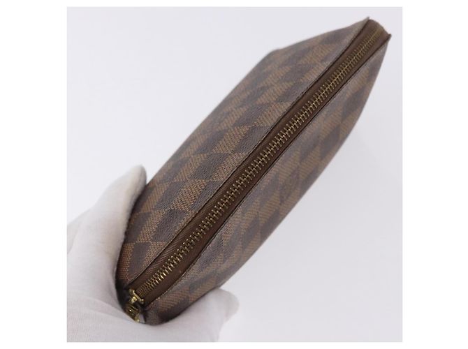 LOUIS VUITTON Damier Ebene Pochette Cosmetic PM Pochette N47516 LV Auth 192303 - vista 5