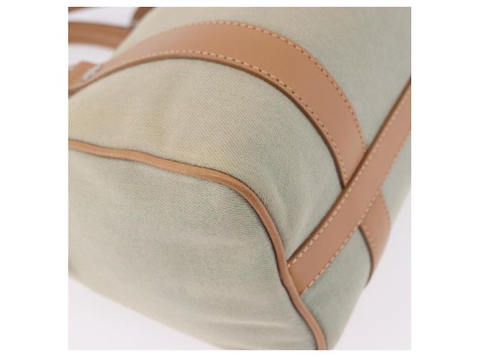 Borsa Christian Dior in tela beige argento Auth ka5216A - vista 15