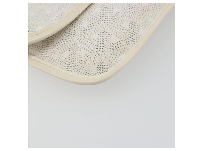 GOYARD Herringbone Pouch PVC Weiß Authentisch 192230 - Ansicht 14