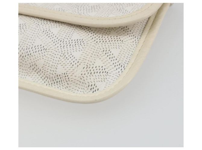 GOYARD Herringbone Pouch PVC Weiß Authentisch 192230 - Ansicht 7