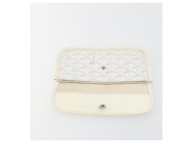 GOYARD Herringbone Pouch PVC Weiß Authentisch 192230 - Ansicht 9