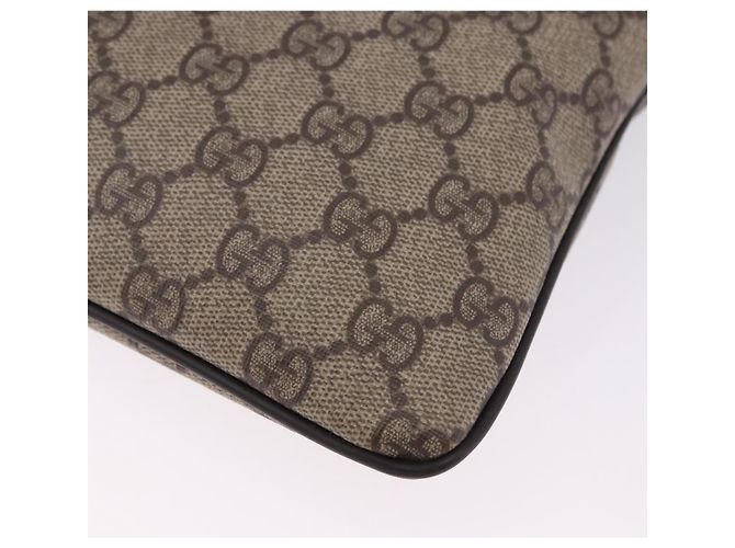 Borsa a Spalla GUCCI GG Supreme PVC Beige Oro 201446 Auth ka5250 D'oro - vista 17