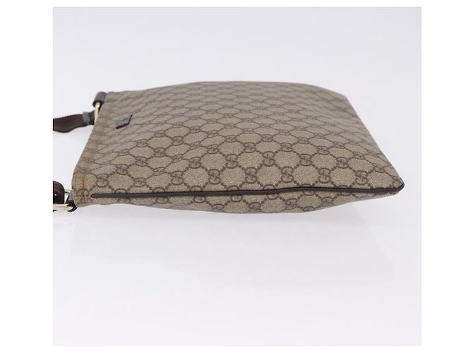 Borsa a Spalla GUCCI GG Supreme PVC Beige Oro 201446 Auth ka5250 D'oro - vista 5