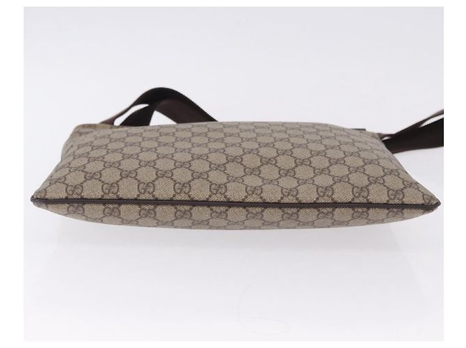 Borsa a Spalla GUCCI GG Supreme PVC Beige Oro 201446 Auth ka5250 D'oro - vista 6