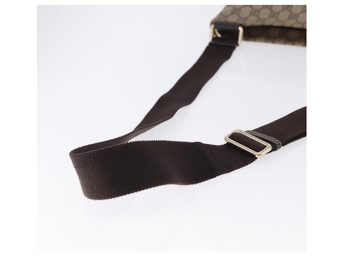 Borsa a Spalla GUCCI GG Supreme PVC Beige Oro 201446 Auth ka5250 D'oro - vista 8
