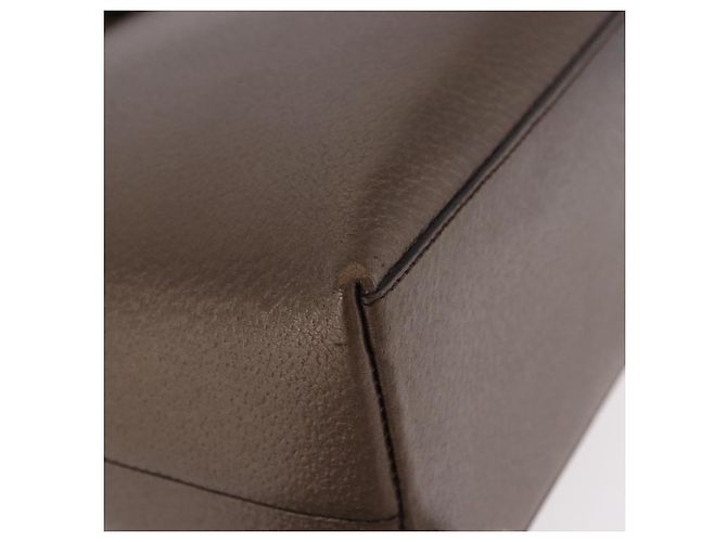 Borsa a mano GUCCI Bamboo in pelle marrone oro 001 1118 1886 Auth ka5245 - vista 14