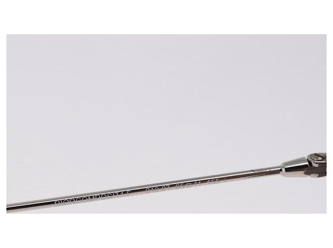 Óculos de sol Christian Dior DIOR HOMME metal Silver Auth BA14496 Prata - vista 11