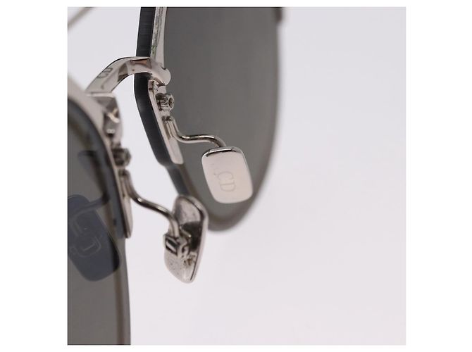 Óculos de sol Christian Dior DIOR HOMME metal Silver Auth BA14496 Prata - vista 14