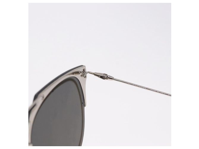Óculos de sol Christian Dior DIOR HOMME metal Silver Auth BA14496 Prata - vista 7
