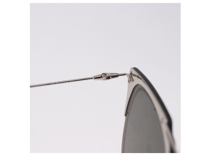 Óculos de sol Christian Dior DIOR HOMME metal Silver Auth BA14496 Prata - vista 8