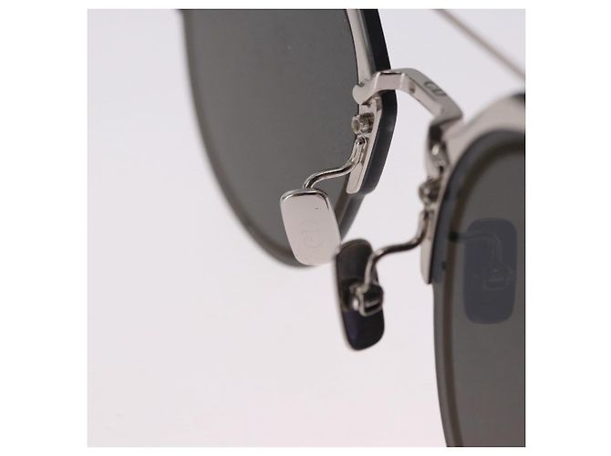 Óculos de sol Christian Dior DIOR HOMME metal Silver Auth BA14496 Prata - vista 9