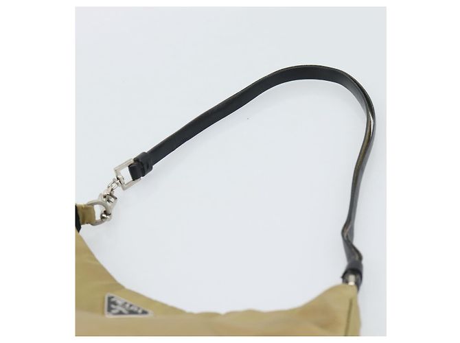 Bolsa de Nylon PRADA Bege Prata Auth ar14070 - vista 14