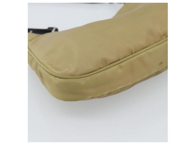 Bolsa de Nylon PRADA Bege Prata Auth ar14070 - vista 16
