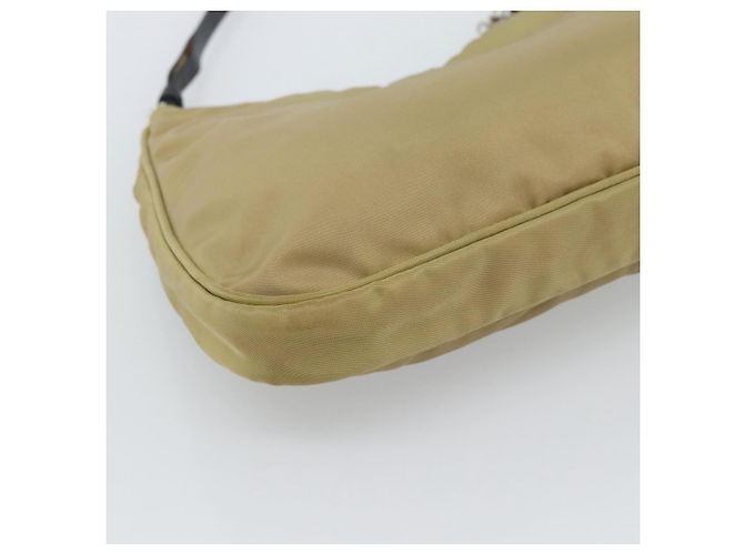 Bolsa de Nylon PRADA Bege Prata Auth ar14070 - vista 18