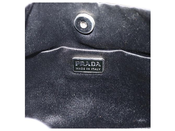 Bolsa de Nylon PRADA Bege Prata Auth ar14070 - vista 20