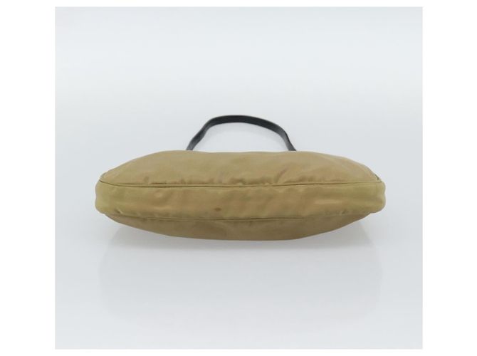 Bolsa de Nylon PRADA Bege Prata Auth ar14070 - vista 5