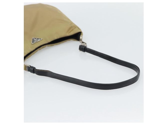 Bolsa de Nylon PRADA Bege Prata Auth ar14070 - vista 7