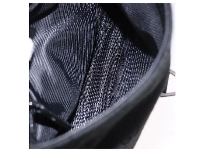 Marsupio GUCCI GG Canvas Nero Argento 92543 Auth 192704A - vista 11