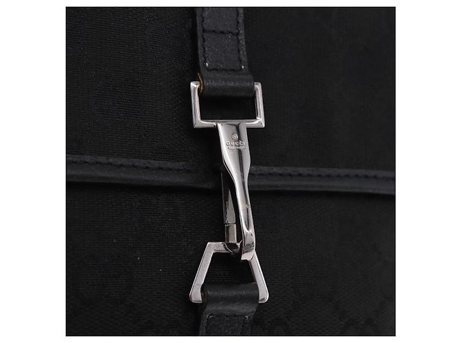 Marsupio GUCCI GG Canvas Nero Argento 92543 Auth 192704A - vista 17