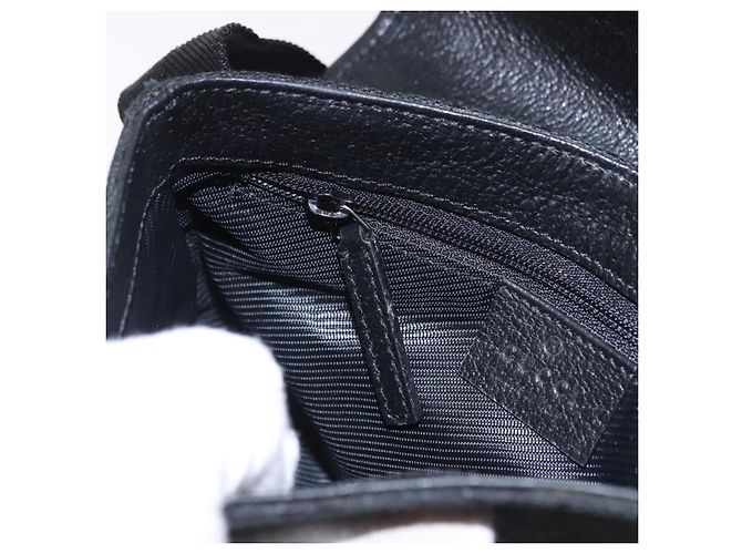 Marsupio GUCCI GG Canvas Nero Argento 92543 Auth 192704A - vista 21