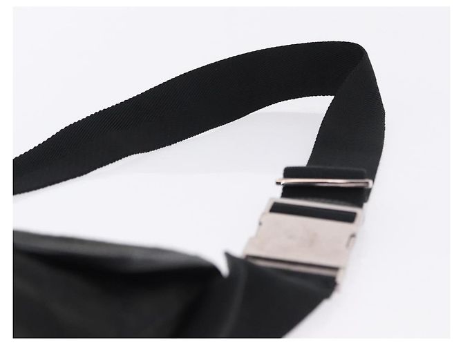 Marsupio GUCCI GG Canvas Nero Argento 92543 Auth 192704A - vista 8