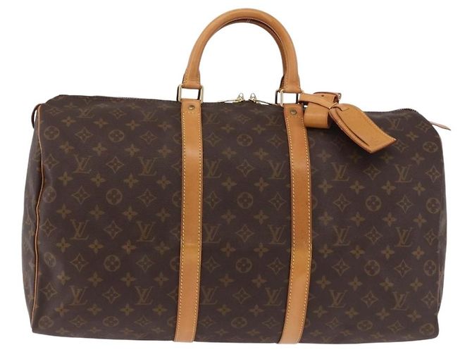 LOUIS VUITTON Borsa Boston Monogram Keepall 50 M41426 LV Auth 189277A Monogramma - vista 13