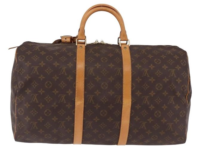 LOUIS VUITTON Borsa Boston Monogram Keepall 50 M41426 LV Auth 189277A Monogramma - vista 2