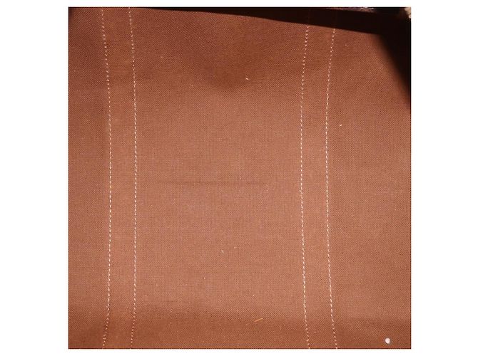 Céline CELINE Borsa Boston in Tela Macadam PVC Pelle Marrone Oro Auth fm5391 D'oro - vista 12