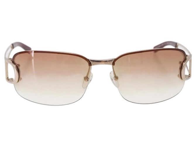Occhiali da Sole Christian Dior DIORLY Metallo Marrone Oro Auth SW2601V D'oro - vista 13
