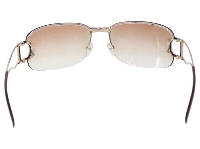 Occhiali da Sole Christian Dior DIORLY Metallo Marrone Oro Auth SW2601V D'oro - vista 2