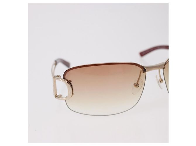 Occhiali da Sole Christian Dior DIORLY Metallo Marrone Oro Auth SW2601V D'oro - vista 3