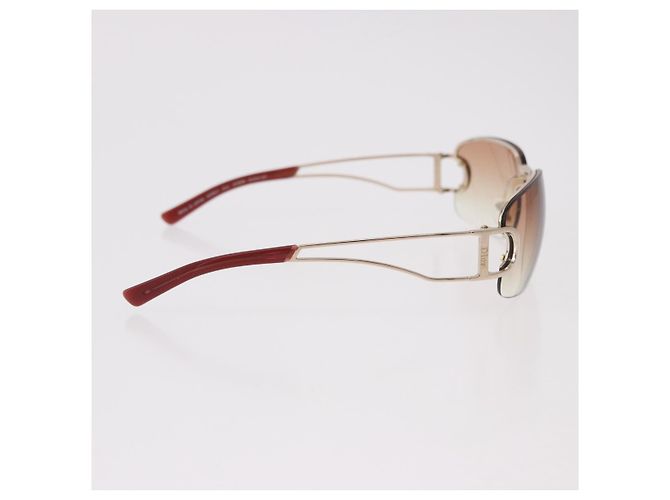 Occhiali da Sole Christian Dior DIORLY Metallo Marrone Oro Auth SW2601V D'oro - vista 5