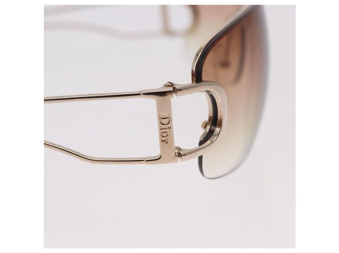 Occhiali da Sole Christian Dior DIORLY Metallo Marrone Oro Auth SW2601V D'oro - vista 6