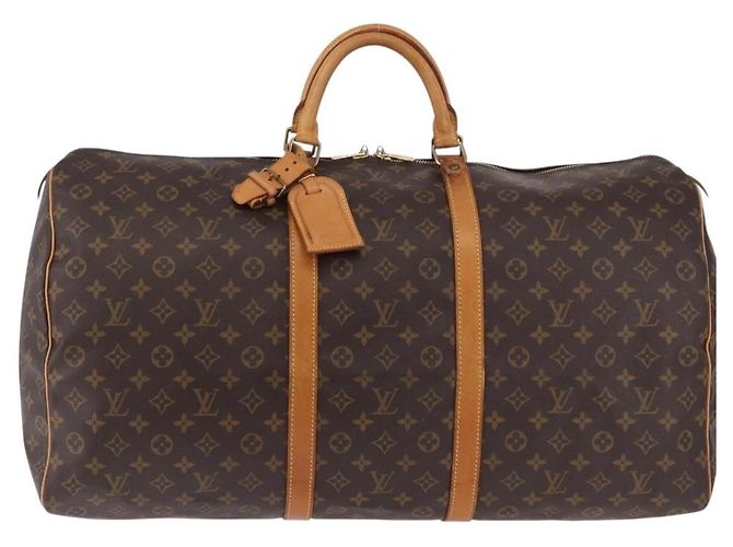 LOUIS VUITTON Monogram Keepall 60 Boston Bag M41422 LV Auth ka5298 Monogramma - vista 13