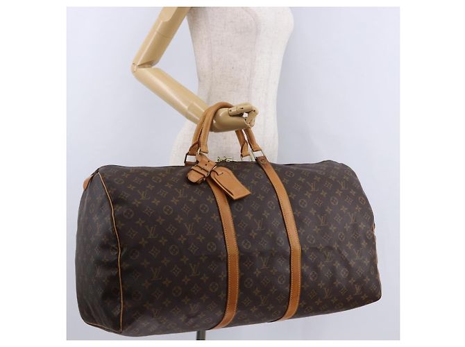 LOUIS VUITTON Monogram Keepall 60 Boston Bag M41422 LV Auth ka5298 Monogramma - vista 24