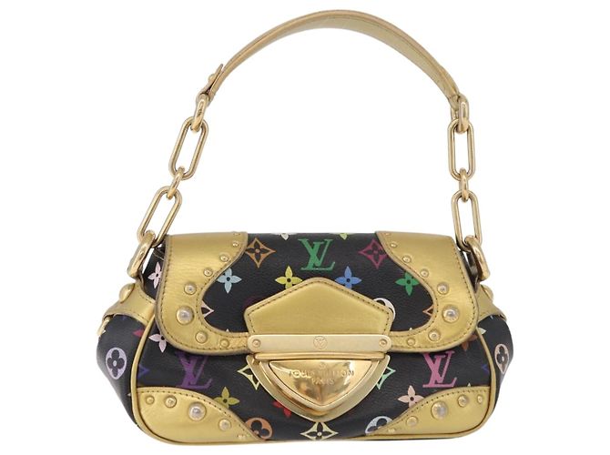 LOUIS VUITTON Monogram Multicolor Marilyn Bag Black M40207 LV Auth 191474V Nero - vista 13