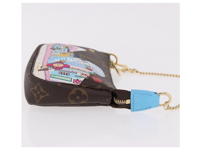LOUIS VUITTON Vivienne Mini Pochette Accessoires Borsa M81637 Auth 191456SM Monogramma - vista 3