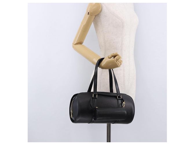 Bolso LOUIS VUITTON Epi Soufflot Negro M52222 LV Auth 190140SAV - vista 24