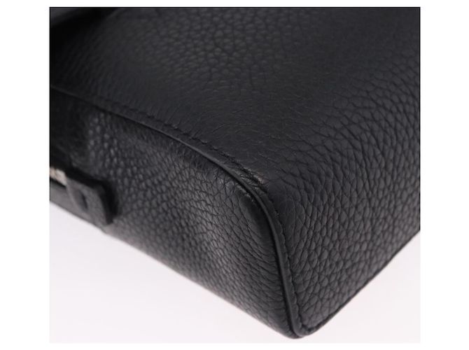 Marsupio Salvatore Ferragamo Gancini in pelle nero argento ka5295A - vista 16
